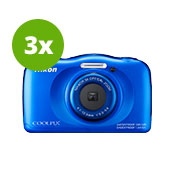 Nikon COOLPIX S33 blue backpack kit